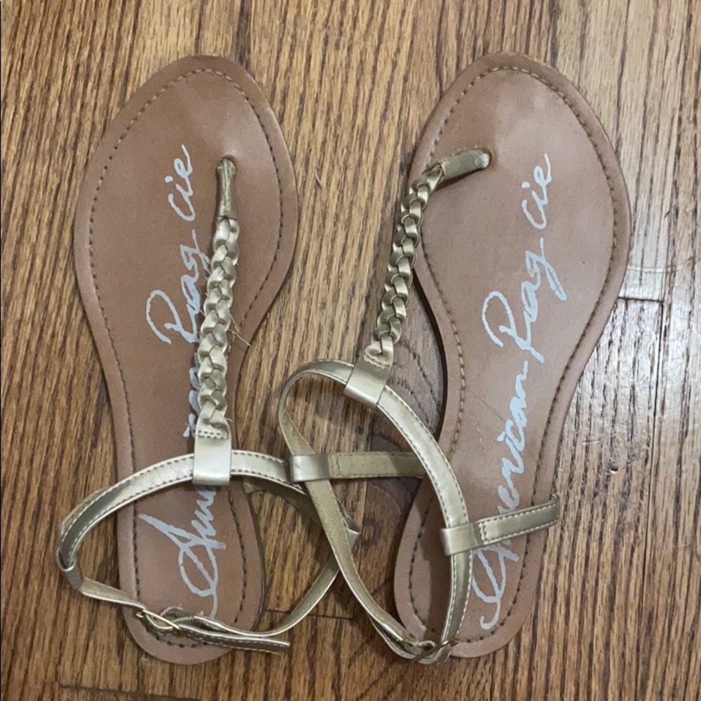 Gold sandals